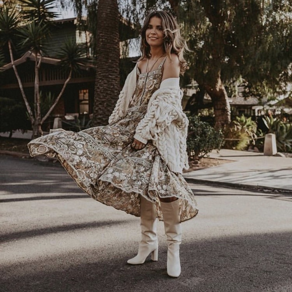 Spell Jungle Khaki Midi
